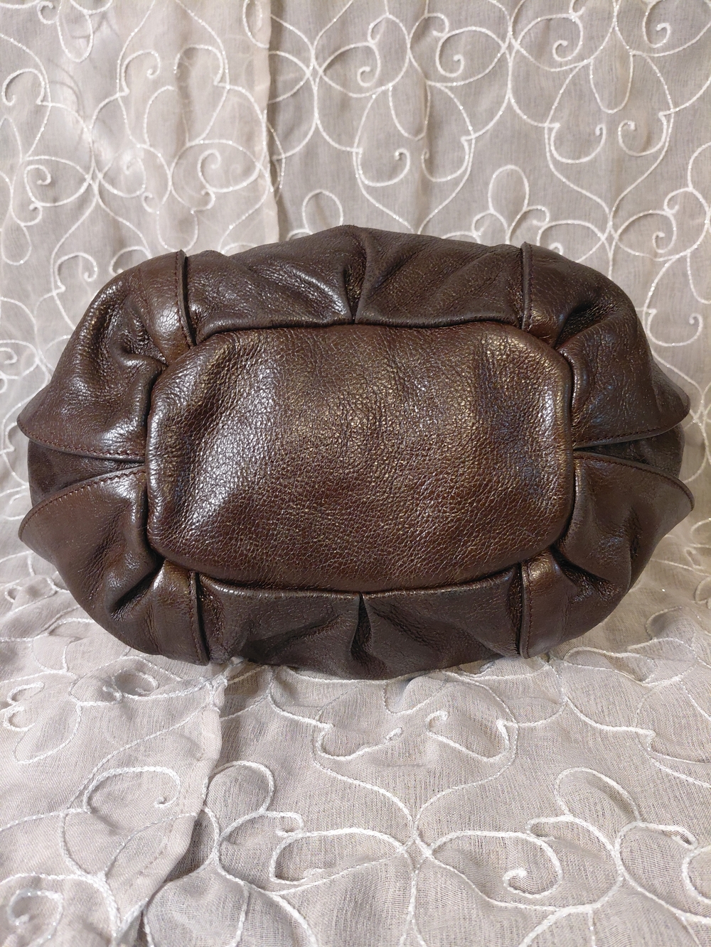 Celine Bittersweet Brown Leather Hobo with Decorative Charm - Picture 6 of 11